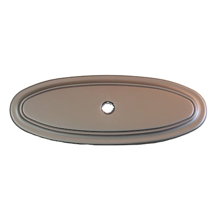 Gliderite Hardware 3 in. Graphite Gray Oblong Cabinet Backplate - 1034-GPH, 10PK 1034-GPH-10